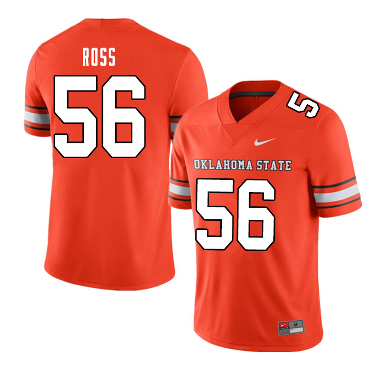 Men #56 Xavier Ross Oklahoma State Cowboys College Football Jerseys Sale-Alternate Orange
